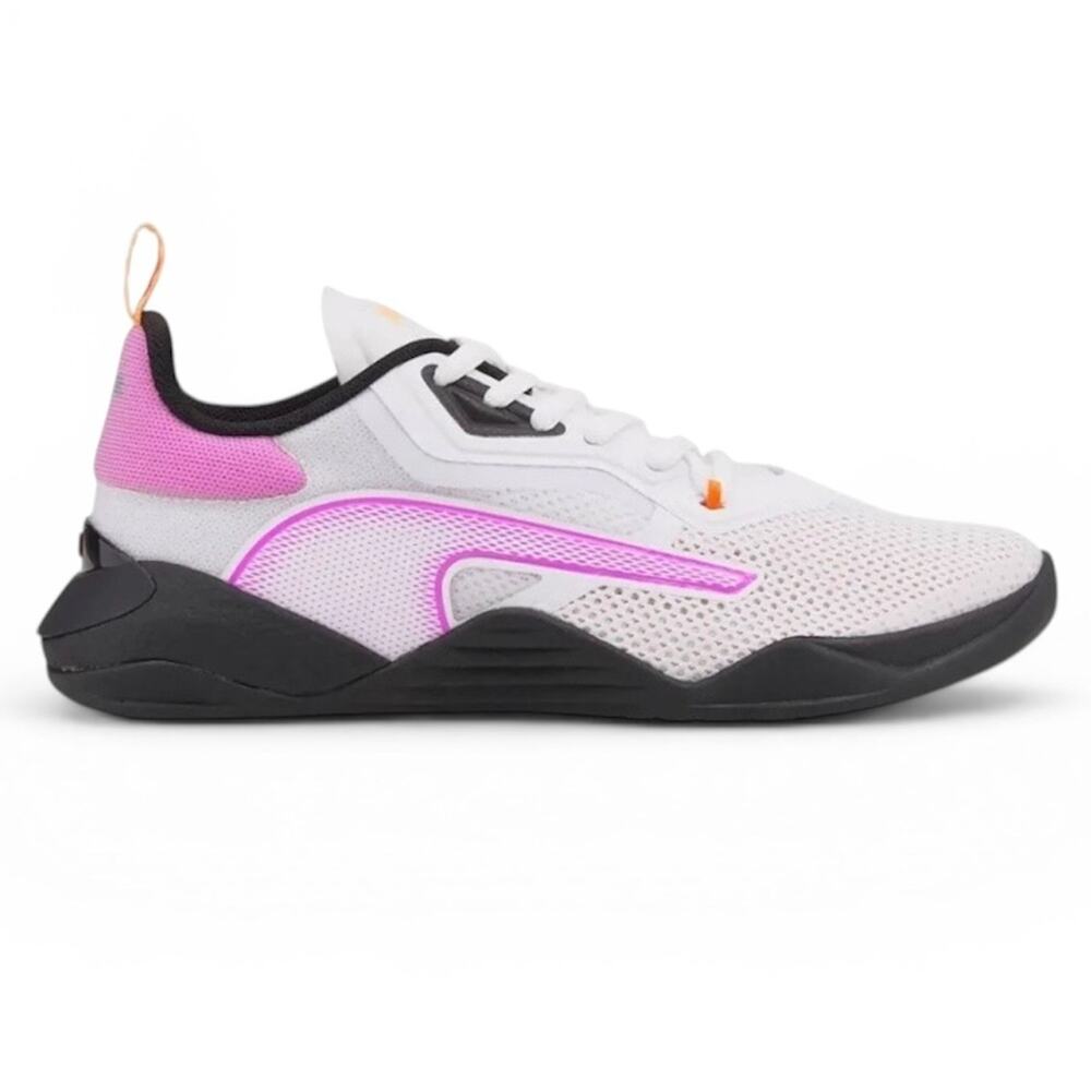 Puma Fuse 2.0 Women's Sneakers Athletic Shoes White/Black/Orchid Neon,376169-02